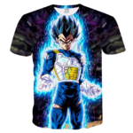 T-Shirt Dragon Ball Super Vegeta Réflexe Transcendantal