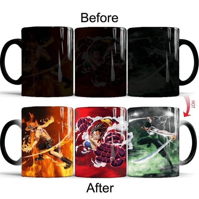 Mug One Piece Ace Luffy et Zoro