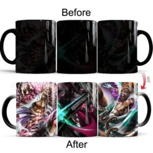 Mug One Piece Doflamingo Mihawk et Buggy