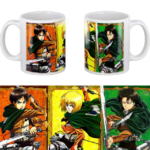 Mug L’attaque Des Titans Eren Livai et Armin