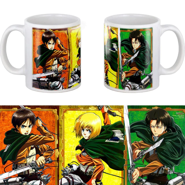 Mug L’attaque Des Titans Eren Livai et Armin