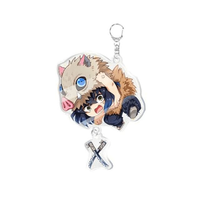 Porte Clé Demon Slayer Inosuke Démasqué