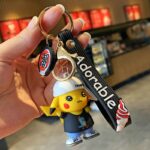 Porte Clé Pokémon Pikachu Lovely Noir