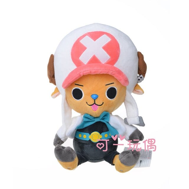 Peluche One Piece Chopper Blanc et Rose