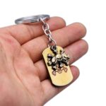 Porte Clé One Piece Jolly Roger L'Équipage de Barbe Noire