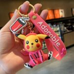 Porte Clé Pokémon Pikachu Sweat Rose
