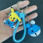 Porte Clé Pokémon Pikachu Cloche Bleu