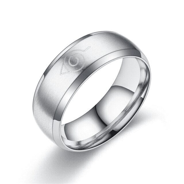 Bague Naruto Konoha Argent
