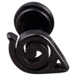Boucle D'oreille Naruto Logo Konoha Noir