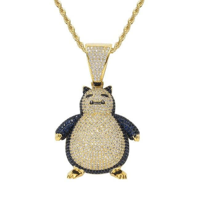 Collier Pokémon Ronflex Or
