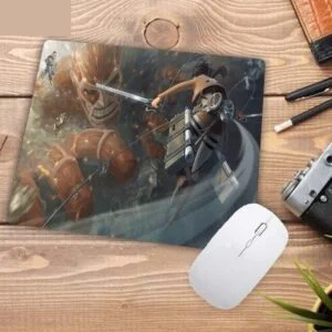 Tapis De Souris L’attaque Des Titans vs Titan colossal