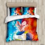 Housse De Couette Dragon Ball Super Vegeta SSG et SSGSS