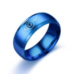 Bague Naruto Konoha Bleu