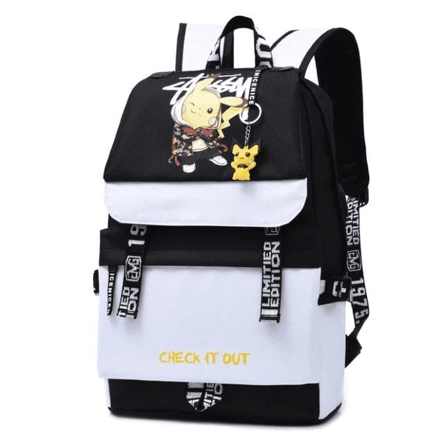 Sac A Dos Pokémon Pikachu Blanc
