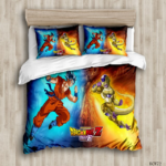 Housse De Couette Dragon Ball Z Goku SSJ Blue vs Gold Freezer
