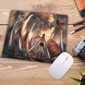 Tapis De Souris L’attaque Des Titans Mikasa vs Titans