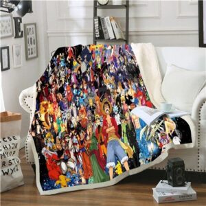 Plaid One Piece Tous les Personnages