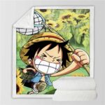 Plaid One Piece Luffy Smile