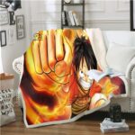 Plaid One Piece Luffy Red Hawk