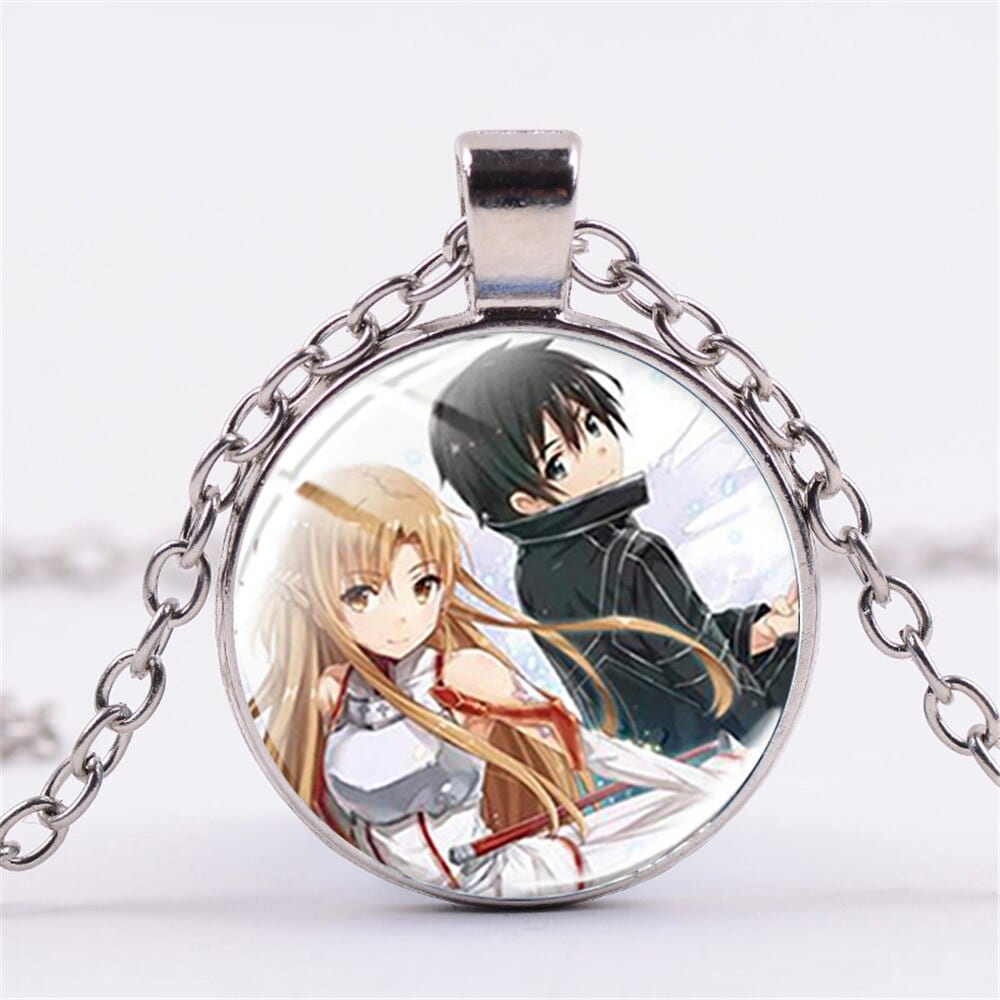 Collier Sword Art Online Kirito et Asuna
