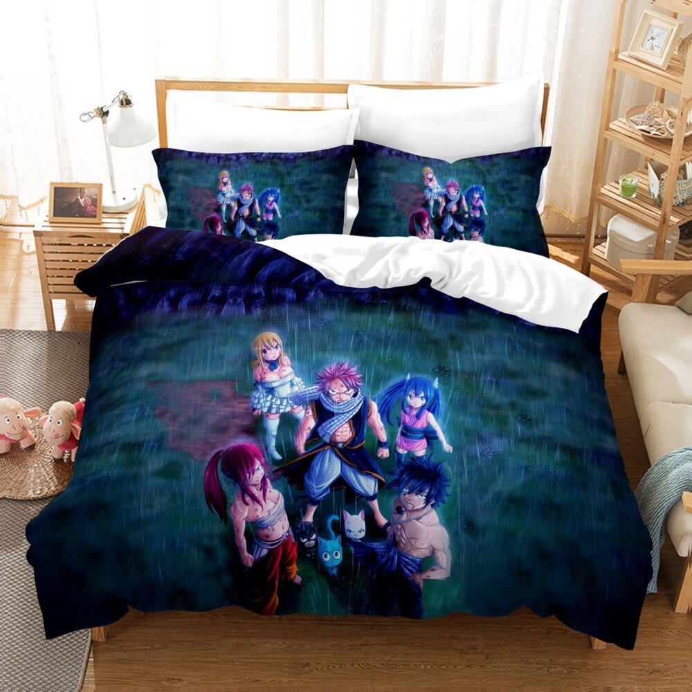 Housse De Couette Fairy Tail Équipe Natsu