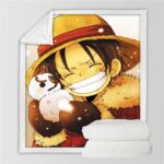 Plaid One Piece Luffy Neige