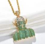 Collier Dragon Ball Z Satan Petit-Cœur Or