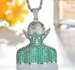 Collier Dragon Ball Z Satan Petit-Cœur Argent