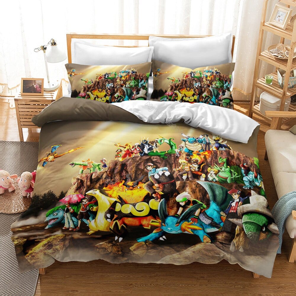 Housse De Couette Pokémon Tous les Starter