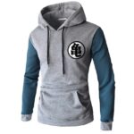 Pull Dragon Ball Kanji Gris et Bleu