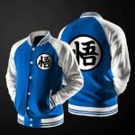 Veste Dragon Ball Z Goku Kanji Bleu