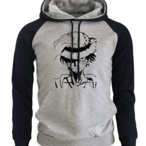 Pull One Piece Luffy Gris et Noir