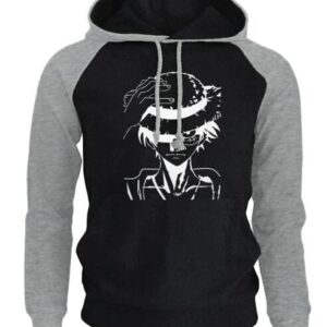Pull One Piece Luffy Noir et Gris