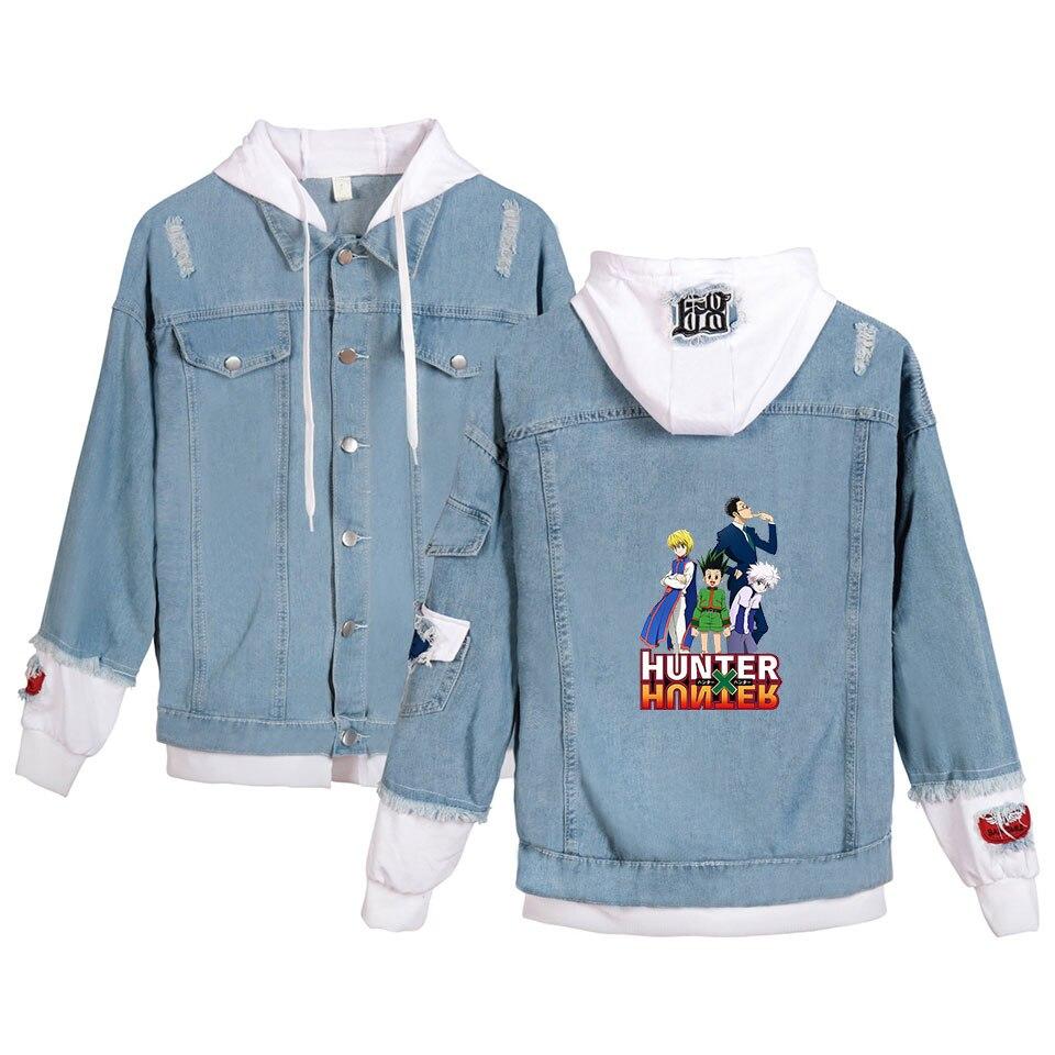 Veste HXH Killua Gon Kurapika Léolio Bleu et Blanc