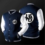 Veste Dragon Ball Z Goku Kanji Bleu Marine
