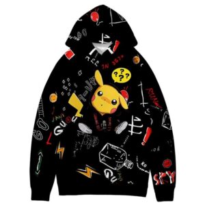Pull Pokémon Pikachu Streetwear Noir