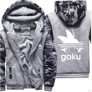 Veste Dragon Ball Z Son Goku Gris et Camouflage