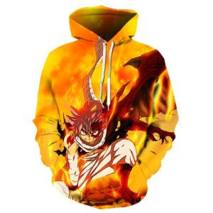 Pull Fairy Tail Natsu Pouvoir du Dragon