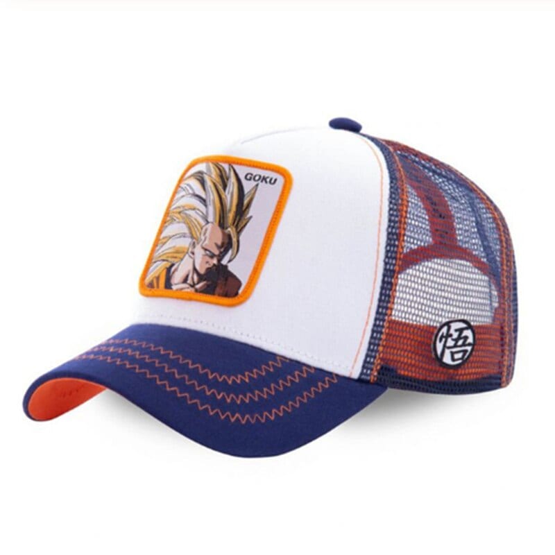 Casquette Dragon Ball Z Goku SSJ3 Blanc