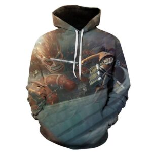 Pull L’attaque Des Titans Mikasa vs Titan Colossal