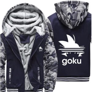 Veste Dragon Ball Z Son Goku Bleu et Camouflage