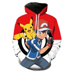 Pull Pokémon Sacha et Pikachu