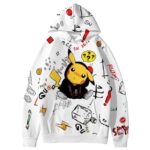 Pull Pokémon Pikachu Streetwear Blanc