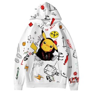 Pull Pokémon Pikachu Streetwear Blanc