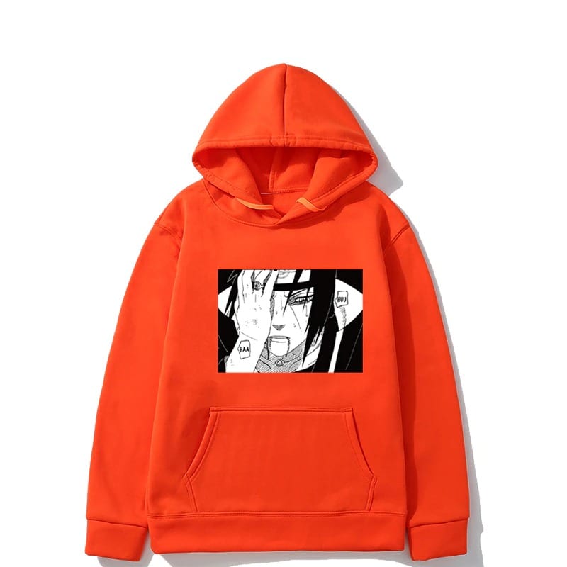 Pull Naruto Itachi Œil Douloureux Orange
