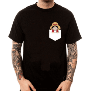 T-Shirt One Piece Luffy Pocket
