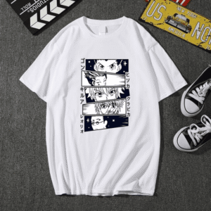 T-Shirt Hunter X Hunter Protagonistes Principaux Blanc