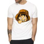 T-Shirt One Piece Doigt Dans le Nez