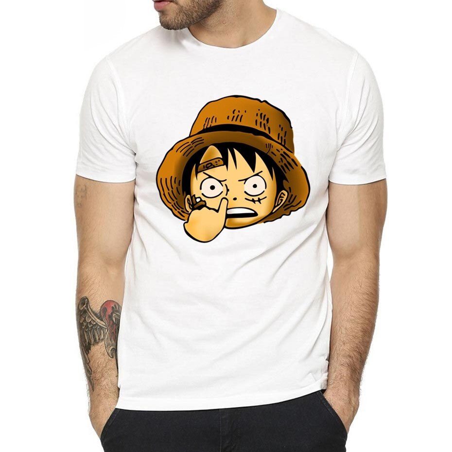 T-Shirt One Piece Doigt Dans le Nez