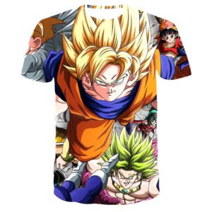 T-Shirt Dragon Ball Z Guerrier Saiyan